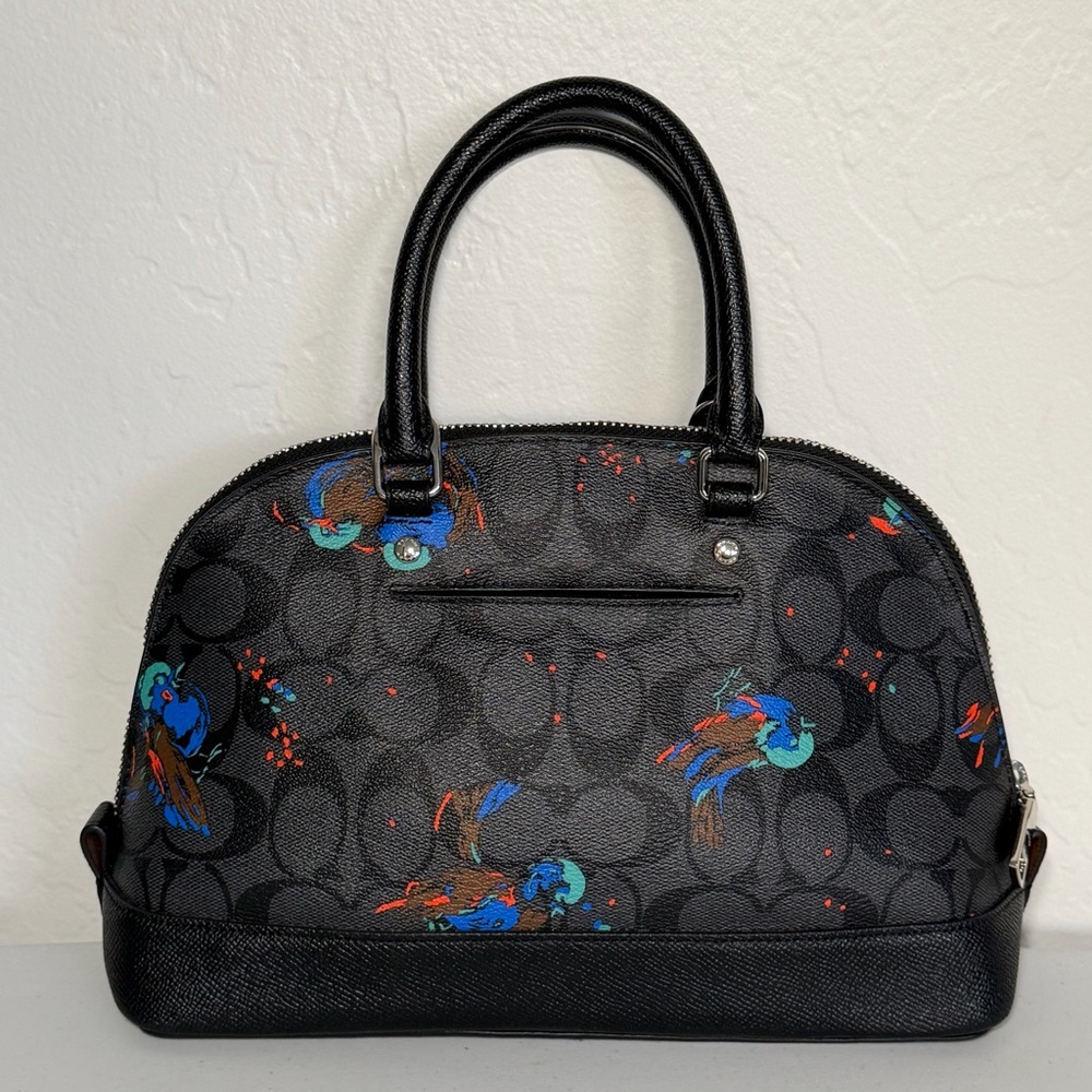 Coach Mini Sierra Satchel with Bird Print - Picture 3 of 12